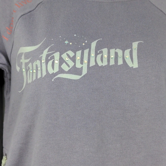 Disney Parks I Don't Live in Fantasyland But Visit Often Sweatshirt Size XS - Picture 3 of 8